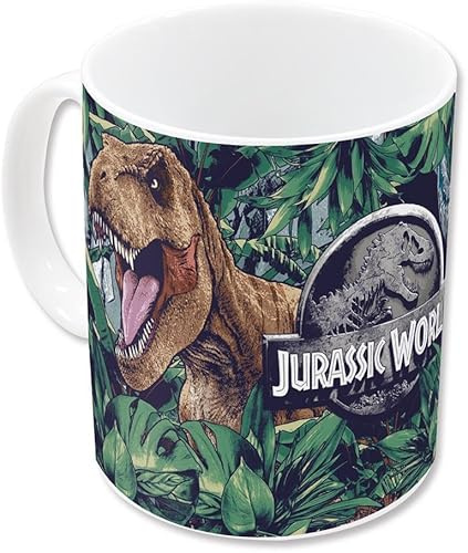 ILS I LOVE SHOPPING Taza de cerámica para niños en caja de regalo (para Jurassic World)