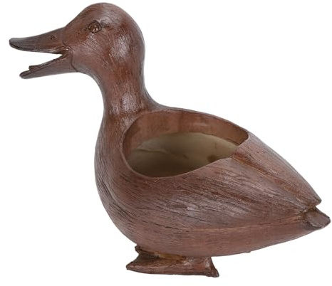 TOPINCN Pot de Fleur en Forme de Canard, Pots de Jardin Succulents, Pots de Fleurs en Forme d'animal, Pots de Fleurs Décoratifs Imperméables, Décorations Artistiques pour Cour, Jardin,