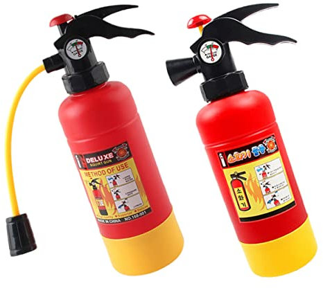 Vaguelly 2piezas Juguetes De Extintor De Incendios para Accesorios Agua y Verano Juguetes De Agua para Baño y Exterior