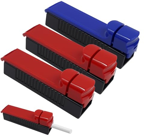 Hand-Zigarettenstopfmaschine 3er Set für 8mm Hülsen, Präzises Gleichmäßiges Stopfen, Robust Aus Kunststoff, Kompatibel Mit Meisten Filterhülsen, Kompakt Und Einfach Zu Bedienen