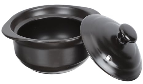 Toyvian Olla para Guisos Resistente Altas Temperaturas Cazuela Multiusos para Estofados y Sopas Capacidad para Uso Individual Diseño Duradero y Calentamiento Uniforme