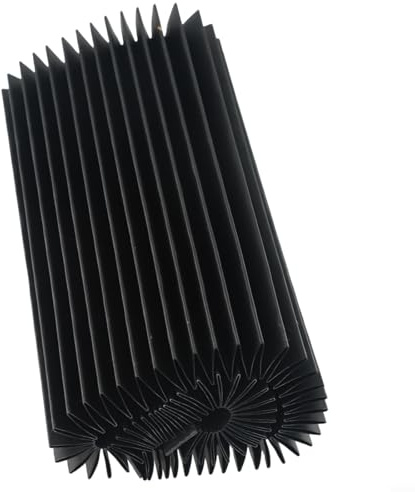 Accordion Bellows Cover for CNC Milling Machines, Flexible Telescopic Rail Dust and Screw Guard, 3-Proof Fabric, 15mm Fold Width, 1.5m Stretch(200mm)
