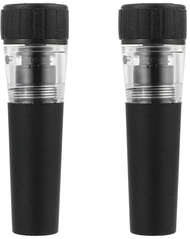 HOMOCONO Pompa per Vuoto Vino 2 Pezzi Tappi in Silicone Portatili, Leggeri e Conservazione di Bevande e Vino Rosso