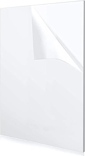 TSKDKIT Feuilles Acrylique Transparent 5mm Plaque Acrylique pour Travaux Manuels Feuilles d'acrylique pour Glas Painting, A4 Feuille de Plastique pour peinture, cadre photo, impression, etc