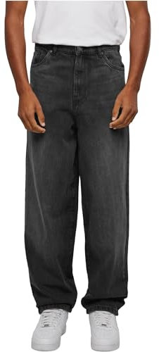 Urban Classics Herren Jeans Heavy Ounce Baggy Fit Jeans, Loose Fit Jeans für Männer, Weites Bein, Stone Washed, erhältlich, Größen 28-38