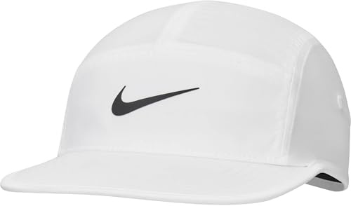 Nike Dri-Fit Fly Unstrukturierte Swoosh-Cap, White/Anthracite/Black, FB5624-100, L/XL