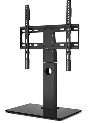 Hama TV Ständer (Standfuß für Fernseher 32“-55“, bis 30 kg, Fernsehständer höhenverstellbar, schwenkbar, VESA kompatibel, Stabiler TV Fernsehfuß) schwarz