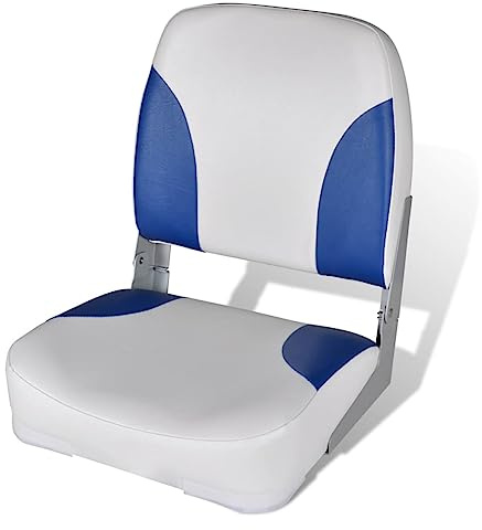 Homgoday Decoración de muebles, asiento para barco con respaldo plegable y cojín 41 x 36 x 48 cm, muebles de interior/exterior para salón, oficina