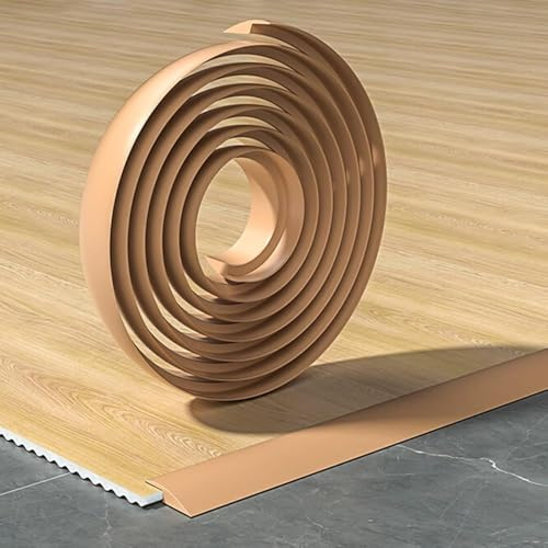 Striscia autoadesiva in Gomma per soglia Porta, Barra di Protezione Flessibile per Bordi di tappeti, Guarnizione per soglia Pavimenti Irregolari, da Moquette a Vinile, da Legno a Piastrelle, Marr