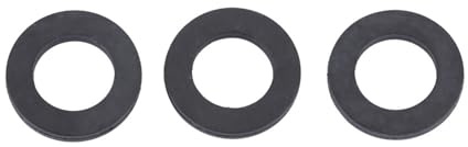 KIMISS Aravera de Goma de 12 Piezas Juego de Anillo para Grifo de Ducha, Tubería de Agua y Reemplazo de Sellado (1/6 Circunferencia de la cabeza de 15,5 a 17,5 cm)