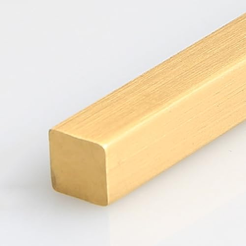 ZGHQHCDRH Tira de transición de latón for Suelos - Tira de 100 cm for Cubrir Juntas y Lograr transiciones Suaves de baldosas a Vinilo(6mmx6mm)