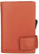 SecWal Kartenetui mit Münzfach Druckknopf (Orange)