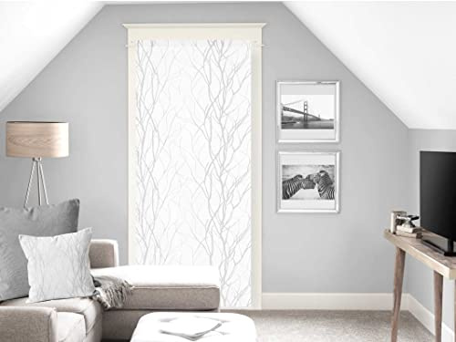 Soleil d'ocre Scheibengardine Liane, Polyester, weiß, 70 x 200 cm