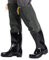 QTDZ VerDicket Super Hohe Watstiefel Herren Damen Wasser Hosen Mehrzweck Regen Gummi Stiefel Leichte Tragen-Beständig Fishing Boots rutschfest PVC Wasser Schuhe,Schwarz,42 EU