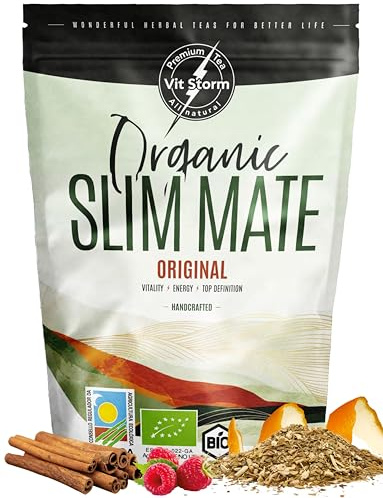 Yerba Maté Bio Original Slim Tea - Boisson Energisante Sport - Antioxydant Puissant – Tisane Detox - Yerba Mate, Ortie, Pissenlit, Orange & Framboise - Thé en Vrac - Infusion Bio 100g – VITSTORM
