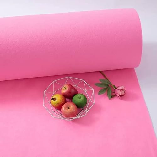 Drsyffsup Rosa Teppichläufer, Hochzeit, Gang, Braut, rutschfest, Laufsteg-Teppich, 2 mm dick, Event-Teppich für Hochzeit, Party, Outdoor, Stranddekorationen, Polyester (Size : 1x10m)