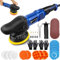 Pulidora excéntrica para coche, 920 W, juego de 32 unidades, con 6 velocidades variables, tratamiento profesional para pulir coches y muebles, con plato de pulido de 120 mm