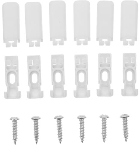 WHAMVOX Juego De 6 Soportes De ástico Para Persianas Verticales Abrazaderas De Repuesto Para Cortinas Plisadas Accesorios De Montaje Para Persianas De Rodillo