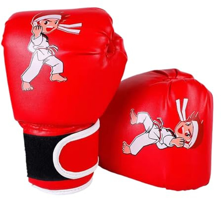 Boxningshandskar för barn | Cartoon sportboxhandskar, boxningsväska, kickboxing, träning, sparringhandskar för 3–13 år, multifunktionell ungdomslåda, fasad