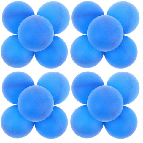Lurrose 50 Unidades Balones de Ping-Pong de 40mm Superficie Esmerilada, Equipo de Entrenamiento de Tenis de Mesa, Ideales para Celebración Verano, Piscina y Actividades Escolares
