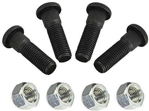AB Tools Pack de 4 M12 x 1,5 pour Les Goujons et écrous de Roue 100mm moyeux remorque PCD