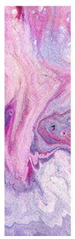 BEUSS Lila Abstrakte Kunst Muster Skateboard Griptape Rutschfest Selbstklebend Longboard Griptapes Aufkleber Griffband(84 * 23cm 1pcs)