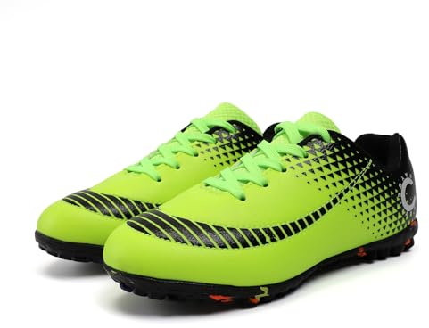 YHLLZY Boys Football Boots Kids Football Shoes Astro Turf Trainers Girls Soccer Athletics Training Shoes Teenager Outdoor Sport Shoes Sneakers for Unisex Kids