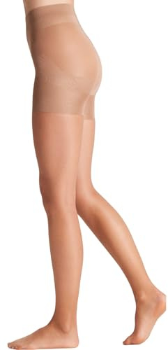 YSABEL MORA - Panty Reductor Invisible 15 Denier para Control de Abdomen y Caderas, Suave y Cómodo, Ideal para Uso Diario, Efecto Moldeador, Talla Única, Serie Bronce.