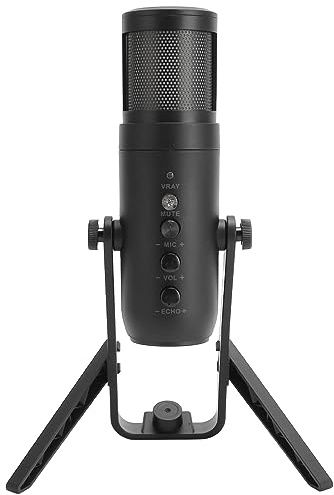 PC-kondensatormikrofon, Brusreducering Mute-funktion USB-spelmikrofon för Livestreaming