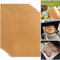6Pcs Antiadhésifs Papiers de Cuisson 30 * 40cm Tapis de Cuisson Réutilisable Découpables Tapis de Cuisson Films de Cuisson en Téflon Résistant à Chaleur pour Pain, Biscuit, choux, Barbecue