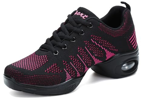 Hixingo Chaussures de Danse Modern Jazz Femme Cheerleading Cheer Chaussures de Sport Danse Gymnastique Baskets Yoga Entraînement Aérobic pour Femmes et Fille