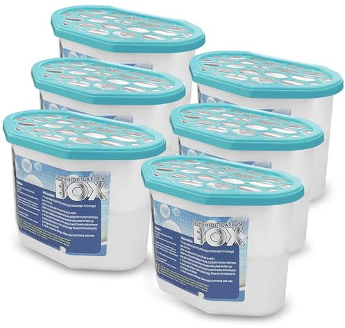 Dunkwckore 6PCS Deshumidificador, Antihumedad Habitacion Absorbe Humedad, Humedad Armario, Quita Olores y Absorbe Humedades para Moho Húmedo en El Hogar, Cocina, Armario, Dormitorio, Cocina, Coche