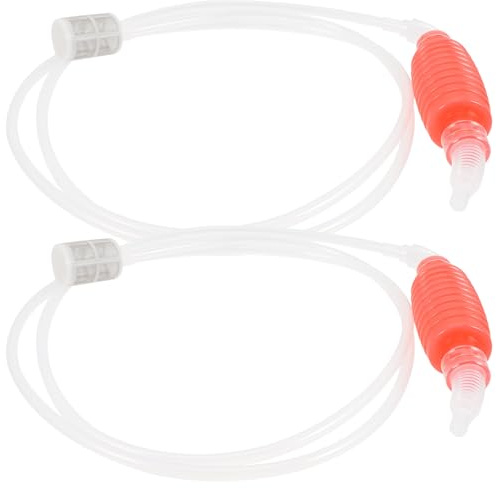 ULTECHNOVO 2pcs Home Brew Syphon Tubing for Wine Bottling, EVA Ball and PE Tube, Fast Flowing Manual Transfer Hose, Lightweight and Easy to Store