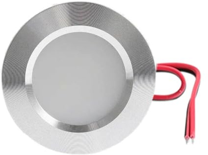 eufeifeiegds Faretto LED da incasso sottile dimmerabile 3 W 12 V DC, lampadina sottopensile 55 mm(Silver Shell,NATURAL WHITE 4000K_6 PCS)
