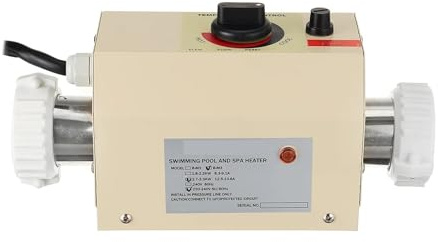3,3KW elektrisk poolvärmepump Vinterpool Vattenvärmare Termostat Uppvärmning for varmt bad utomhus SPA Effektiv uppvärmning