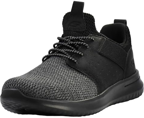 Skechers Homme Delson Camben Fashion-sneakers, Noir Black, 43 EU