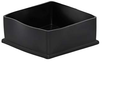 Flyshop Capuchons Carrés Pieds Chaise/Table, Noir, 100mm x 100mm | Lot de 4, Protection de Sol, PVC Non Marquant, 10,0 x 10,0 cm