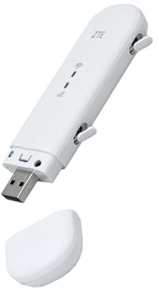 ZTE MF79U Wingle CAT4-4G entsperrtes WLAN-USB-Modem, kostengünstiges Reise-WLAN, 150 Mbit/s, Externe Antennenanschlüsse, Weiß