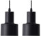 Kaj Hejmo 1-flammige bunte Mini-Pendelleuchte Moderne Beleuchtung, minimalistische Deckenhängelampe für Kücheninsel, Esszimmer, Wohnzimmer, Schlafzimmer, Kaffee oder Geschäft (Set of 2, Black)