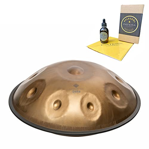 Sela SE 207 Harmony Handpan C# Kurd Stainless Steel + Patera Care Oil