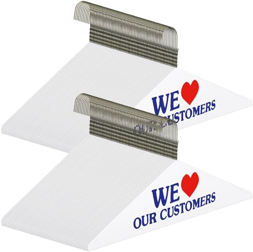 Yuntau Cintres en fil métallique de 40,6 cm pour nettoyage à sec ou pour la maison (cœur, 120)