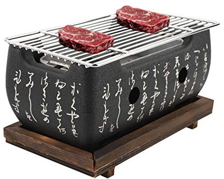 Parrilla japonesa Yakiniku para Robata Yakitori Takoyaki y horno rectangular de carbón de cocina japonesa