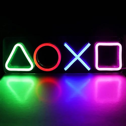 STHomedeco Game Neon lampe - Alimenté par USB Enseigne Lumineuse Decor Gaming Cool Néon pour Chambre Salle de Jeux Bar Enfants Cadeau Décoration de Fête (Neon Gaming)