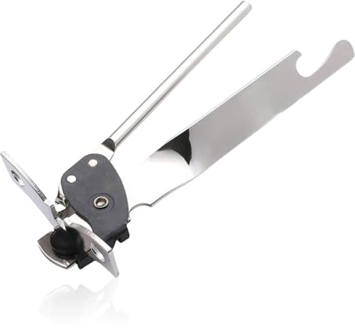 Butterfly Can Opener,Stainless Steel Tin Opener,Portable Tin Openers Heavy Duty,Safe Easy Grip Tins Openers for Arthritis Hands,Effortless Kitchen Gadgets for Any Standard Size Caps