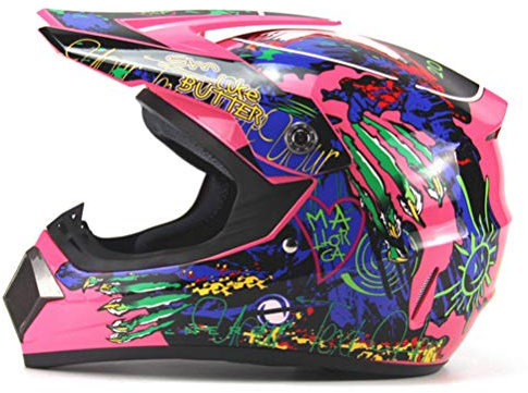 Cascos de Motocross para Mujer Cascos de Motocross Todoterreno ATV Dirt Bike Downhill MTB DH Racing Casco Cross Helmet Dot