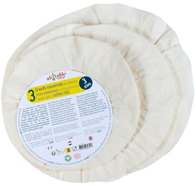 Kit 3 grands couvercles coton bio