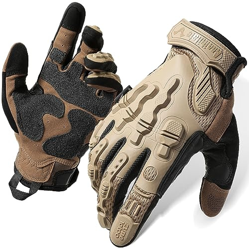 Zune Lotoo Gants Tactique Militaire, Gants Moto Respirants Compatibles avec Écran Tactile pour Homme Femme, Gants Kevlar Airsoft Militaire Anti Coupure pour Paintball Airsoft Motocross Randonné