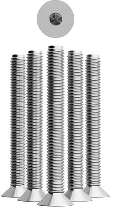 Premium Edelstahl Senkkopfschrauben M5 x 40mm - DIN 7991 - Packung mit 10 - Innensechskant - Ideal für Industrie & Heimprojekte - A2 V2A VA - Senkschrauben Sortiment