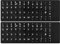 CaseBuy 2PCS English Keyboard Stickers for UK-English, White Font on Black Background, Matte British Keyboard Alphabet Sticker for Laptop Desktop Computer