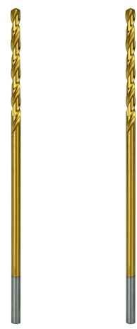 Greycore Tools 3/16 Inch x 6 Inch Cobalt Aircraft Extension Bit – 2 Pack M35 Cobalt Drill Bit, Industrial Titanium Coating – Drill Bits for Steel, Hard Metal, Cast Iron, Wood, Plastic (3/16 x 6)